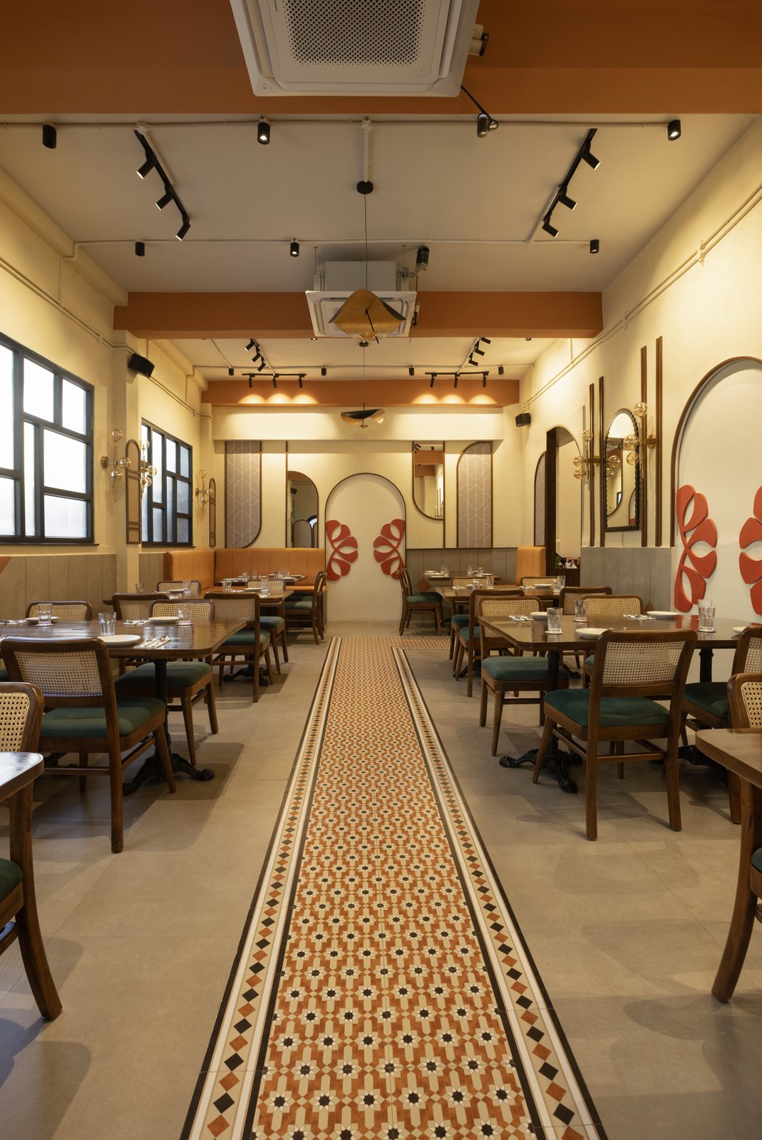 Main hall seating at Poppadum