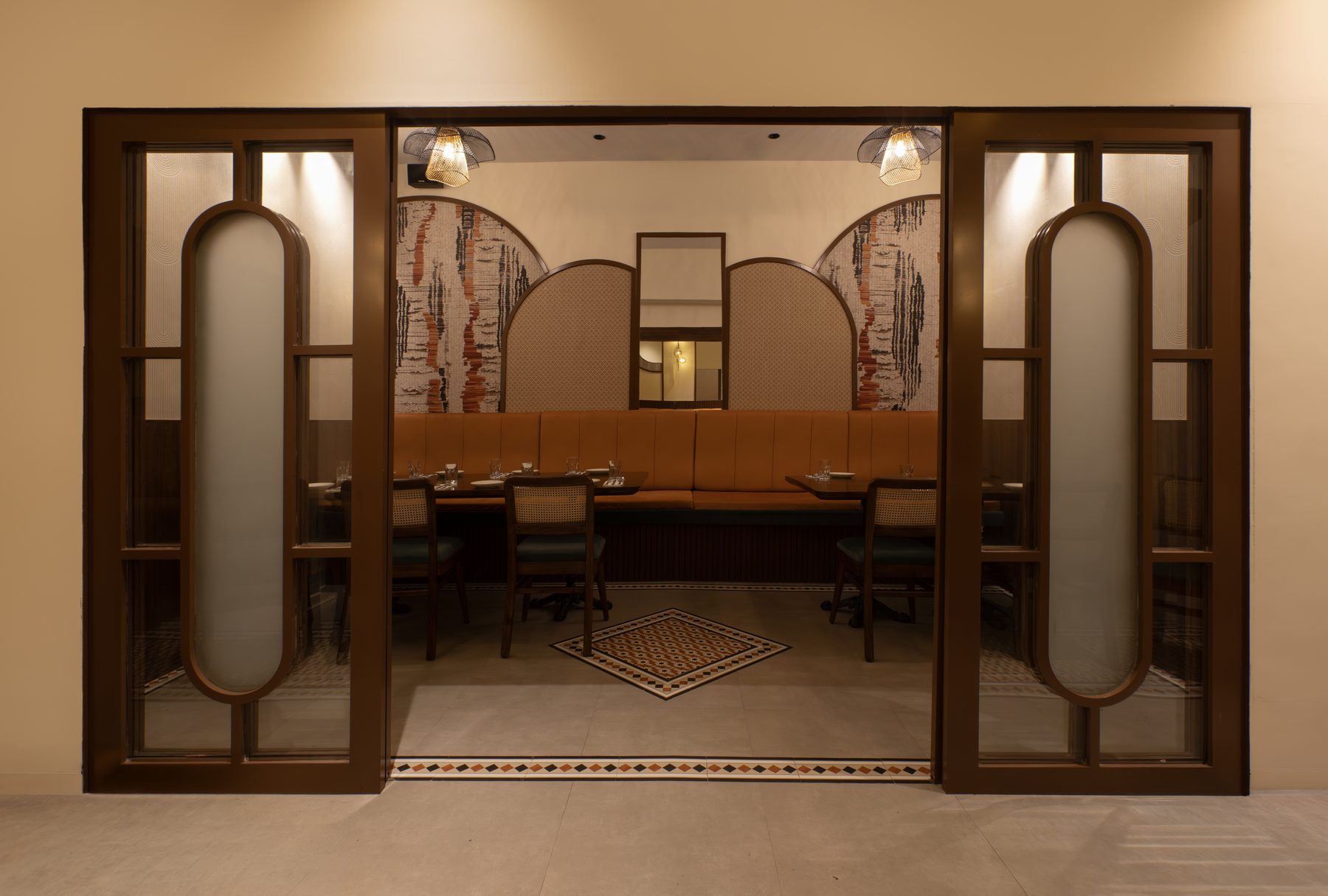 The private dining room at Poppadum